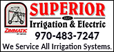 Superior Irrigation & Electric LLC Sponsorship Banner
